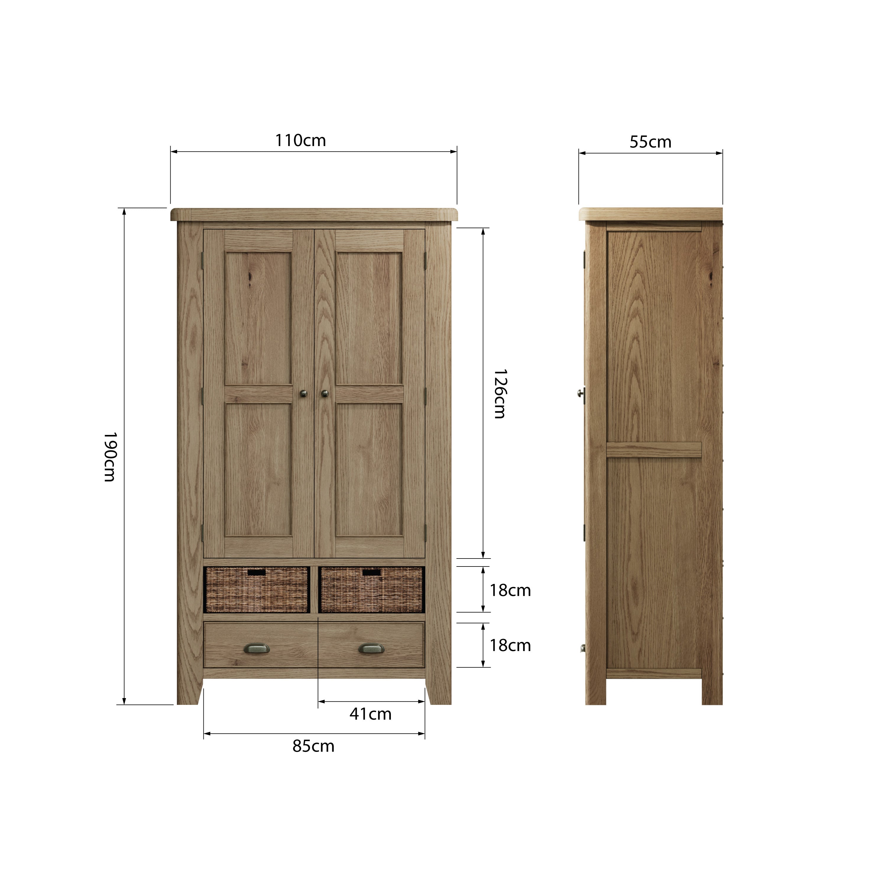 Norfolk Oak Larder Unit