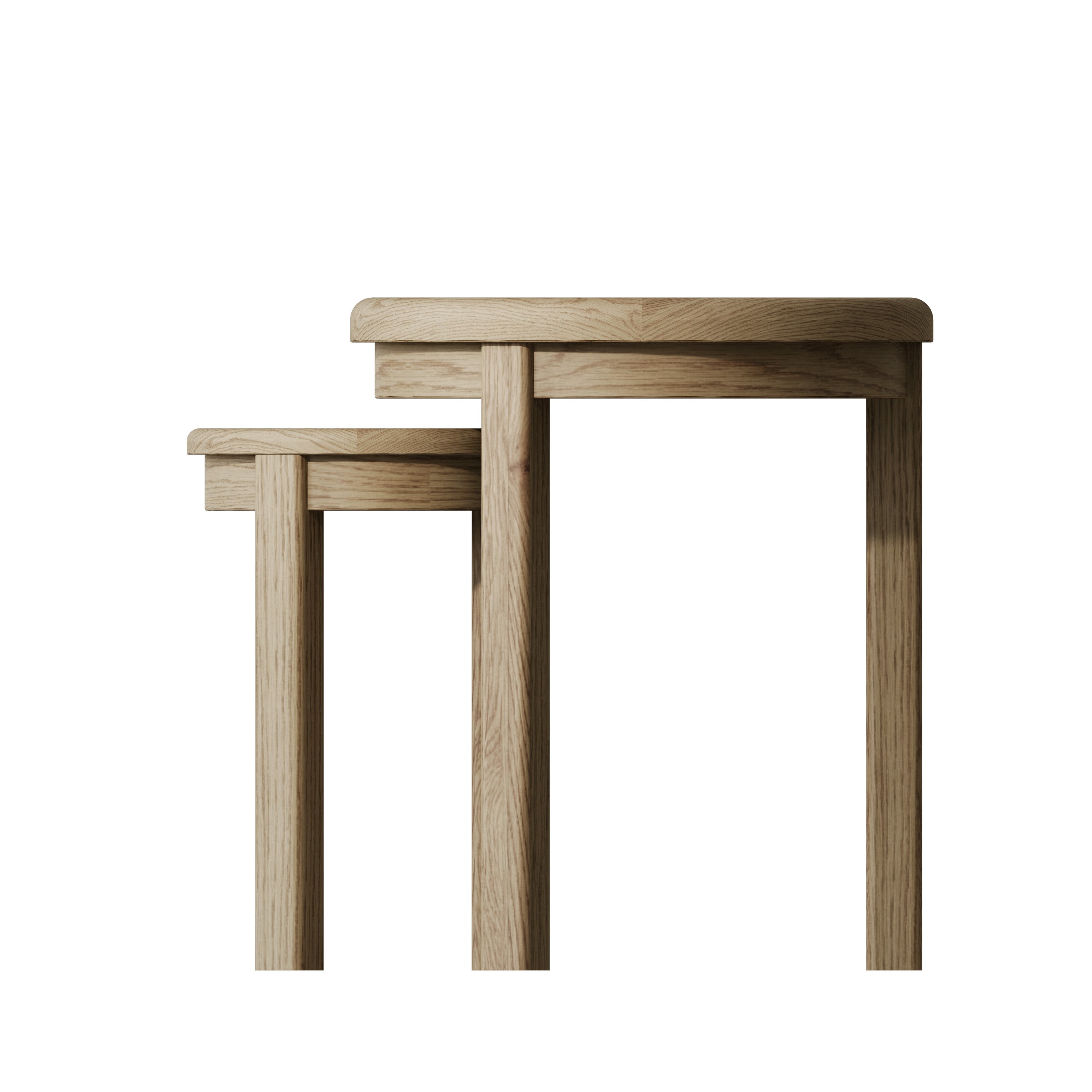 Norfolk Oak Nest of Tables - Round