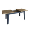 Norfolk Oak & Blue Painted Dining Table - 1.8m Butterfly Extending Table