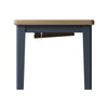 Norfolk Oak & Blue Painted Dining Table - 1.8m Butterfly Extending Table
