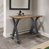 Norfolk Oak & Blue Painted Bar Table