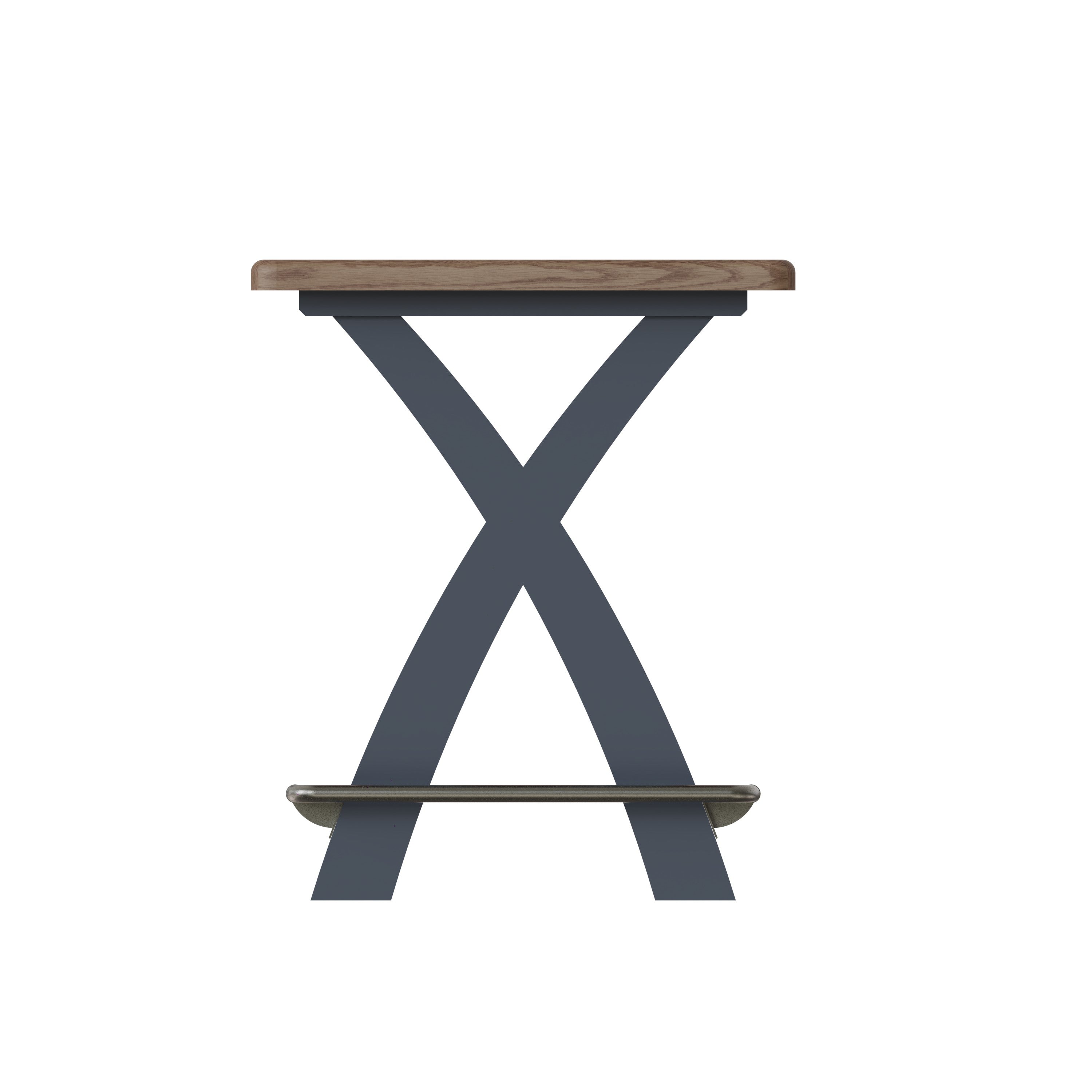 Norfolk Oak & Blue Painted Bar Table