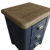 Norfolk Oak & Blue Painted Bedside Cabinet - Large