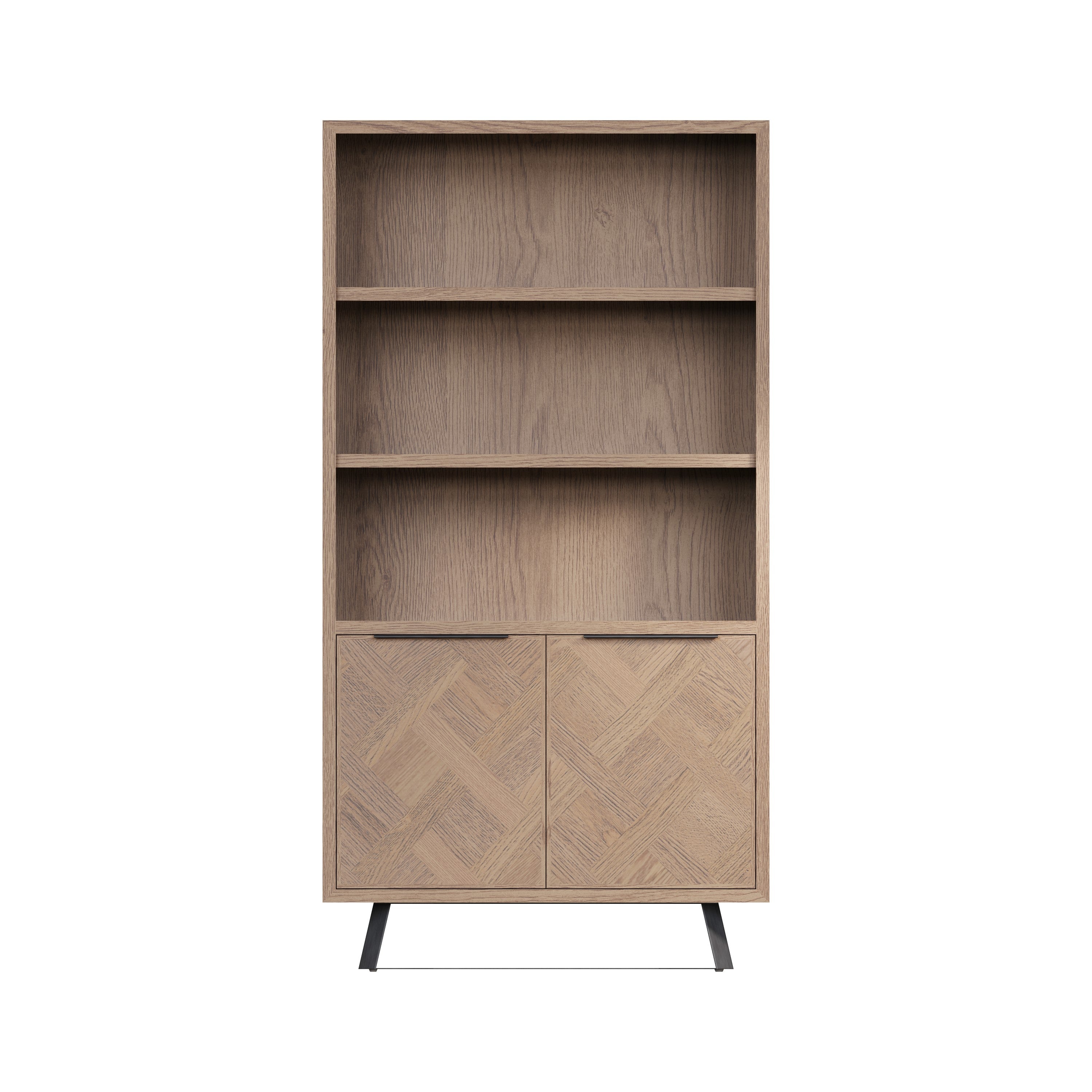 Havana Industrial Oak Bookcase