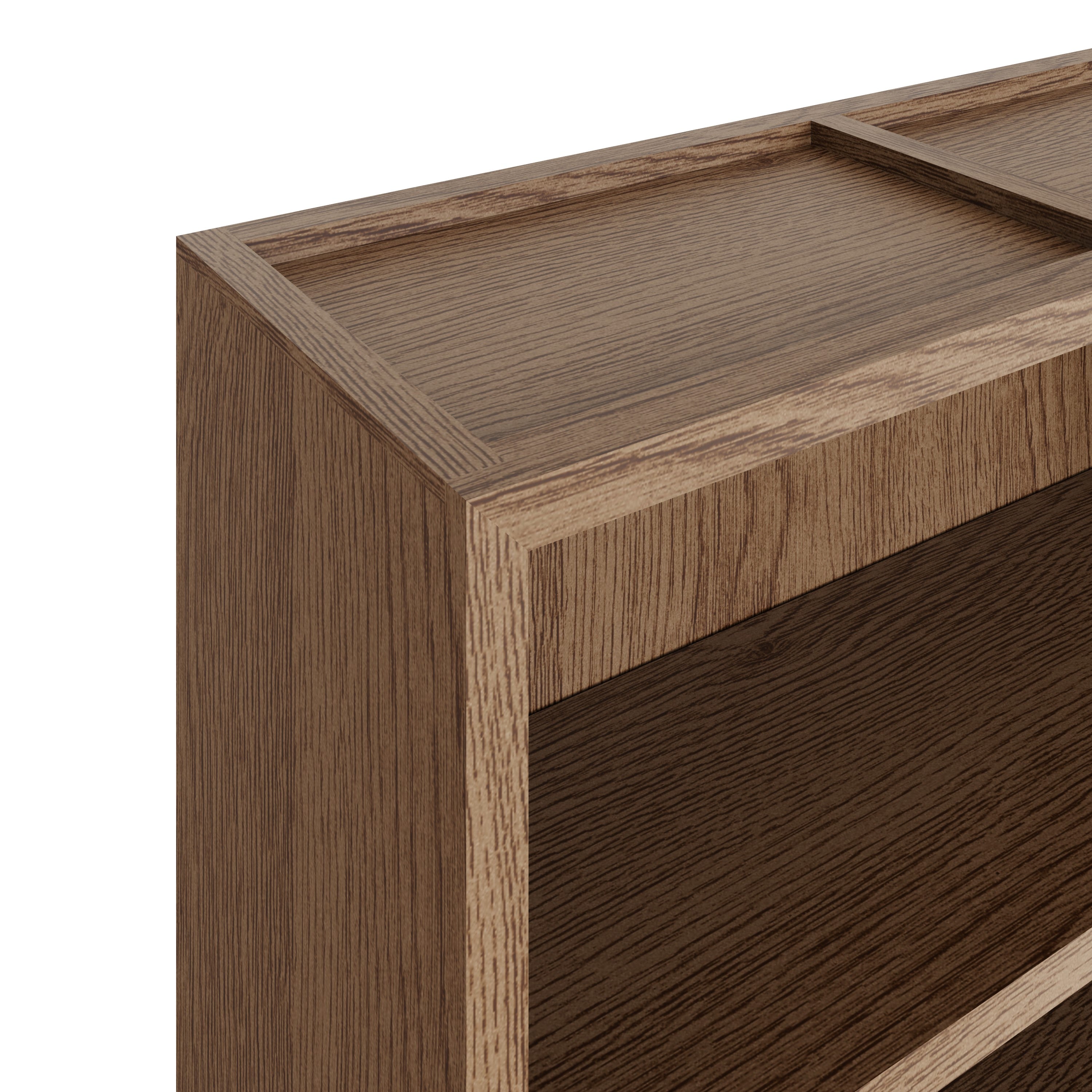 Havana Industrial Oak Bookcase