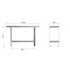 Sloane Oak & Chrome Console Table