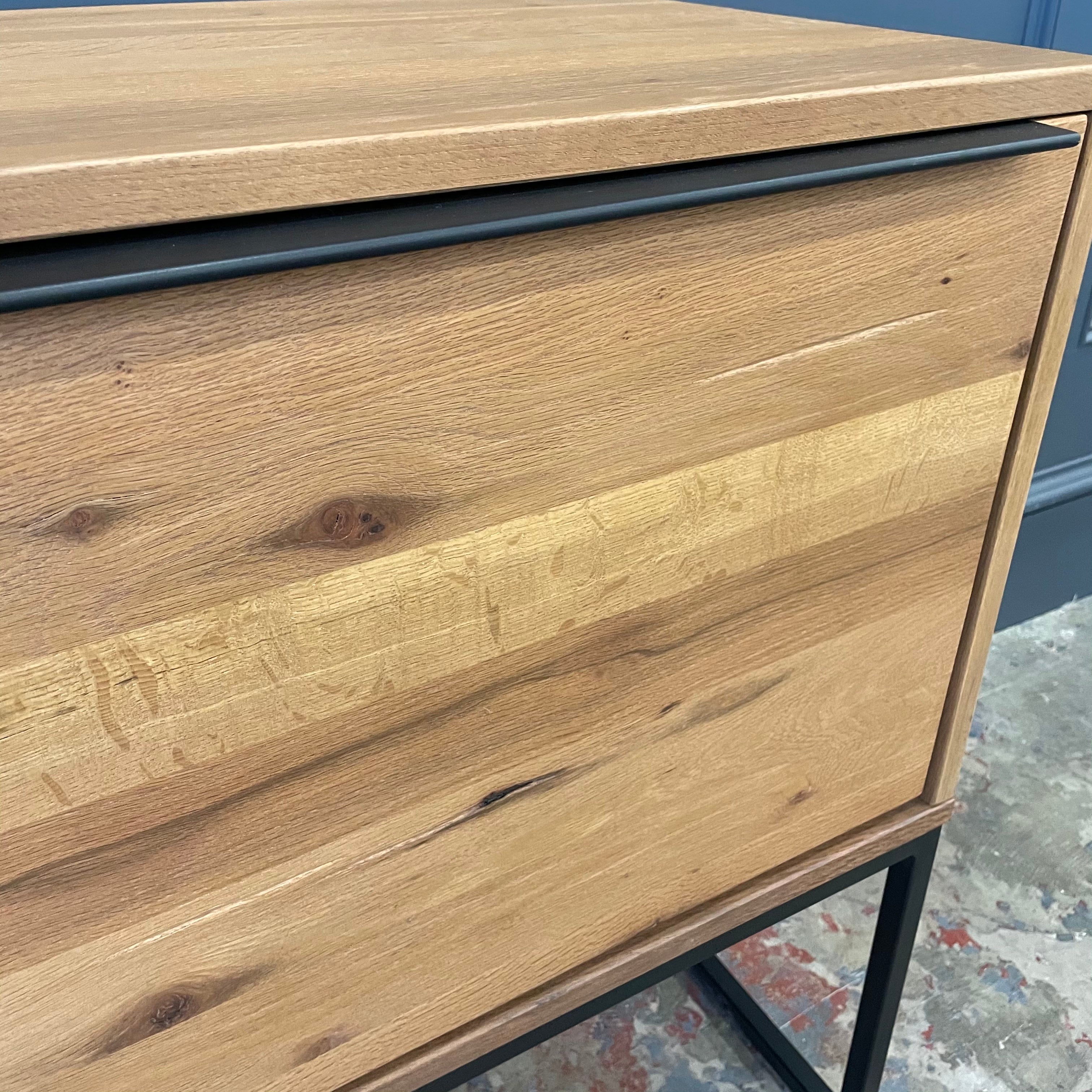 Spitalfields Industrial Oak - Console Table / Sideboard (Showroom Clearance)