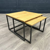 Industrial Oak - Large Nest of 2 Tables