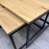 Industrial Oak - Large Nest of 2 Tables