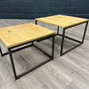 Industrial Oak - Large Nest of 2 Tables