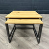 Industrial Oak - Large Nest of 2 Tables