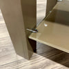 Mocha Gloss & Glass - End Table