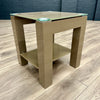 Mocha Gloss & Glass - End Table