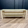 Latte Cream Gloss & Glass - Large TV Unit (140cm)