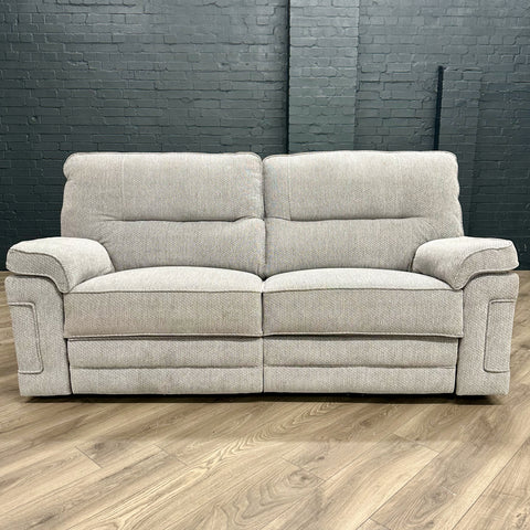 Plaza Sofa - 3 Seater Electric Recliner - Cooper Silver (Sold)