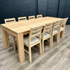 Oslo Premium Oak - XL Extending Dining Table, PLUS 8x Solid Oak Chairs