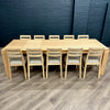 Oslo Premium Oak - XL Extending Dining Table, PLUS 10x Solid Oak Chairs