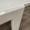 White Gloss & Glass Extending Table, PLUS 4x Chairs