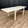 White Gloss & Glass Extending Table, PLUS 4x Chairs