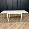White Gloss & Glass Extending Table, PLUS 4x Chairs