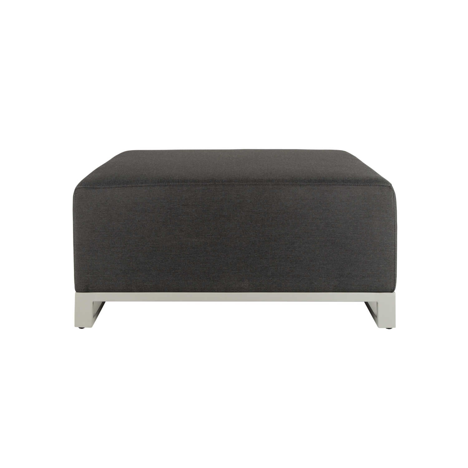Mambo Del Mar Garden Furniture - Aluminium Chaise Section - Dark Grey Fabric, Grey Frame
