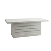 Mambo Santorini Garden Furniture - Aluminium Rectangular Dining Table - Grey with Patterned Top