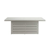 Mambo Santorini Garden Furniture - Aluminium Rectangular Dining Table - Grey with Patterned Top