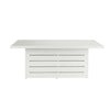 Mambo Santorini Garden Furniture - Aluminium Rectangular Dining Table - White with Patterned Top