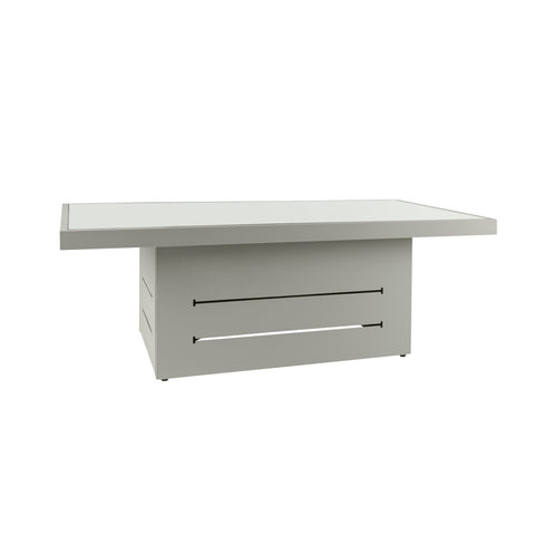 Mambo Del Mar Garden Furniture - Aluminium Coffee Table - Grey with Plain Top