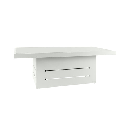 Mambo Del Mar Garden Furniture - Aluminium Coffee Table - White with Plain Top
