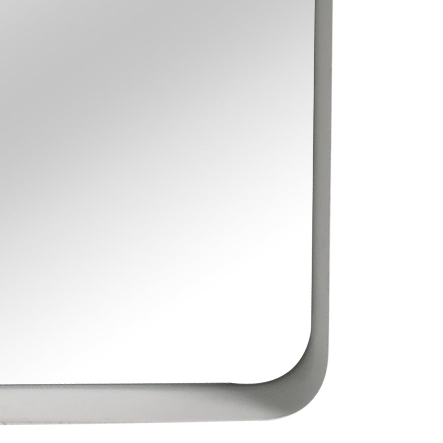 Mirror Collection Iron Framed Mirror White - MIR36-W