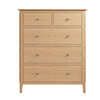 Rimini Oak Chest - Jumbo 2 Over 3 Drawer