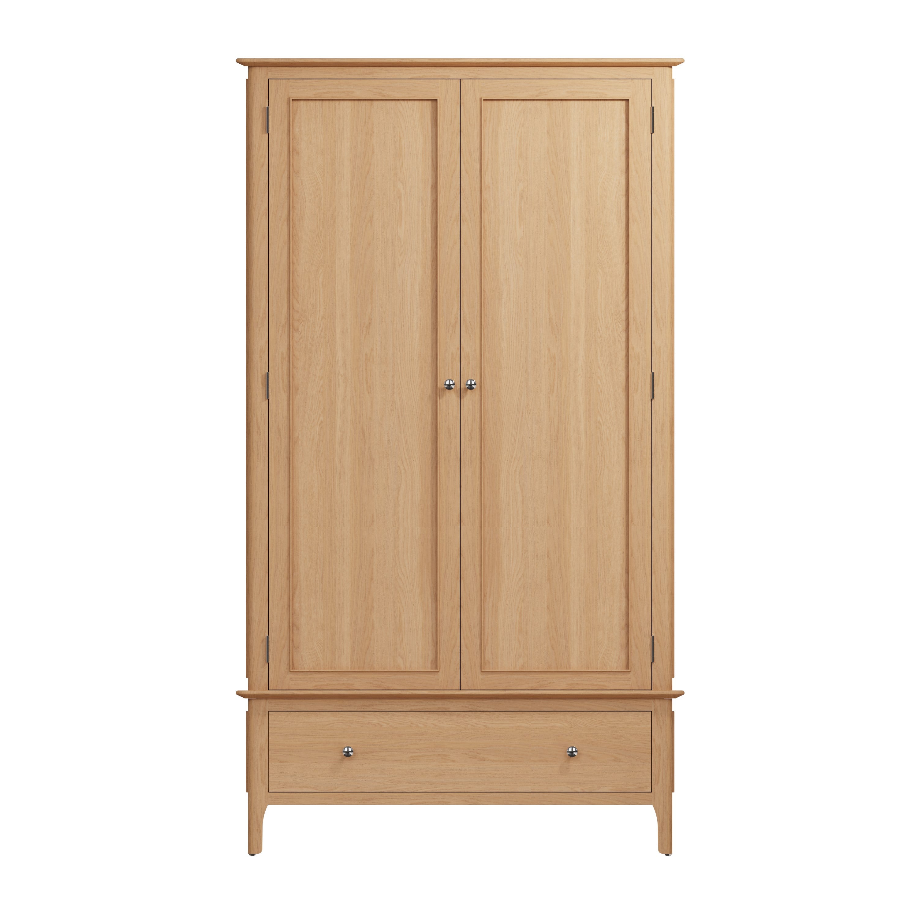 Rimini Oak Wardrobe - Large 2 Door