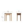 Rimini Oak Table - Nest of 2 Tables