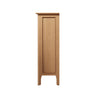 Rimini Oak Bookcase - Small Narrow Bookcase