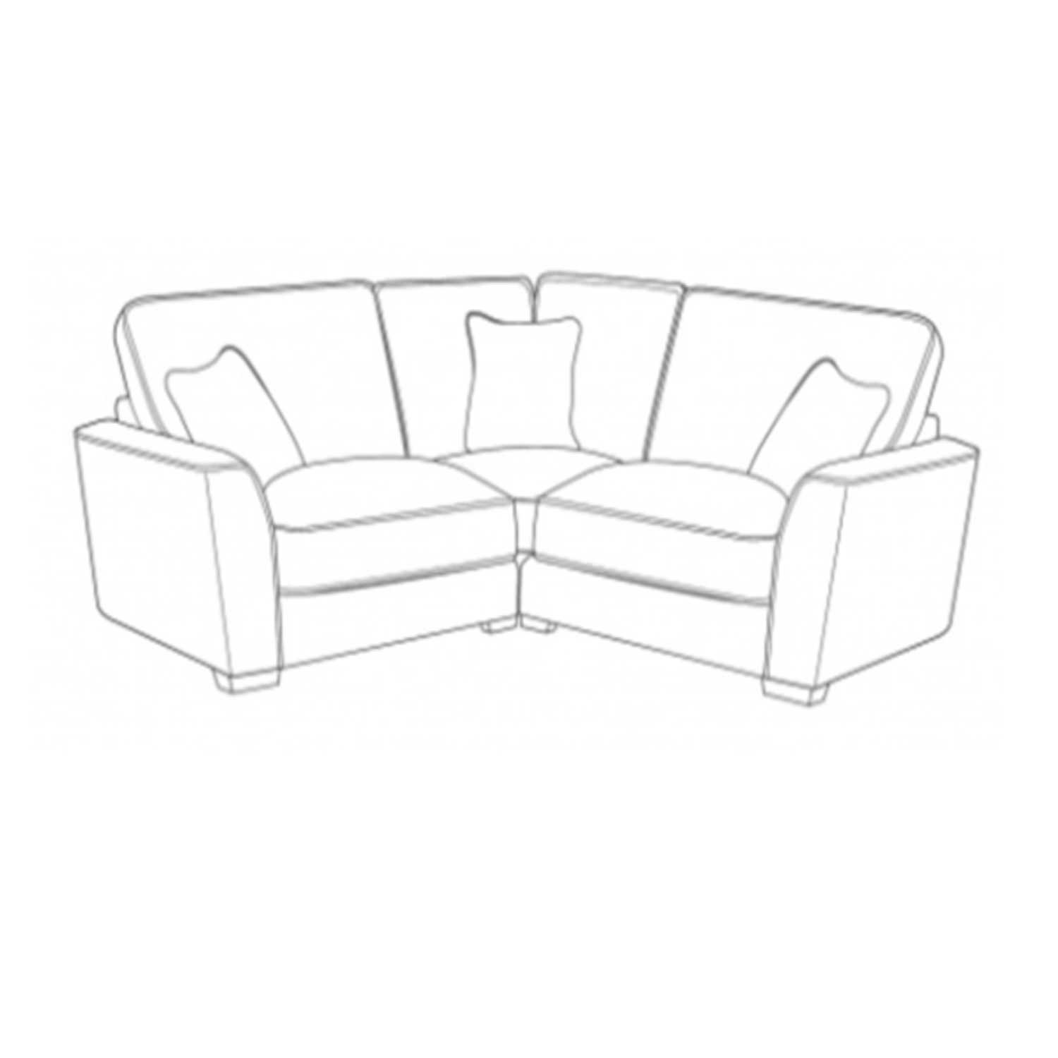 Fantasia Sofa - 1 Corner 1 (Standard Back)