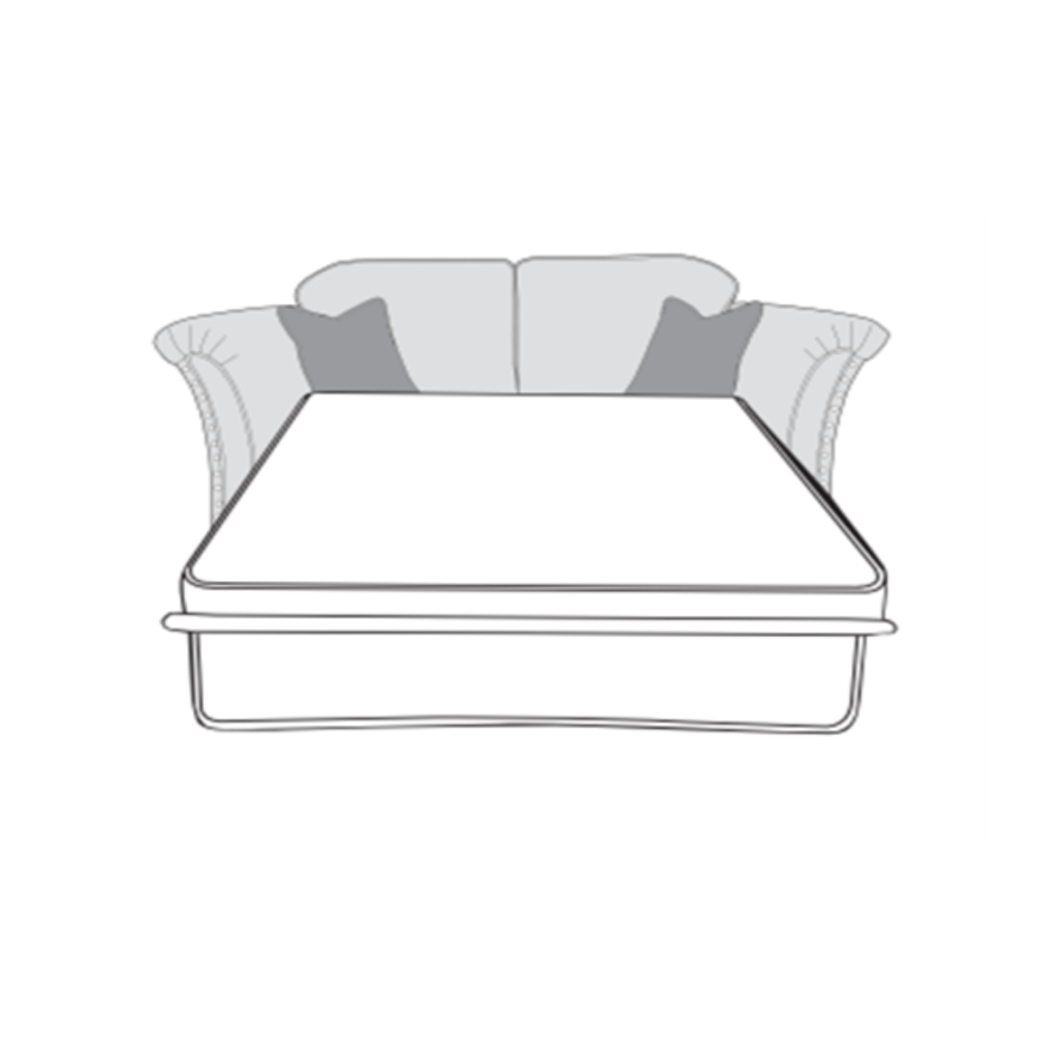 Vesper Sofa - 2 Seater Sofa Bed With Deluxe Matress (Standard Back)