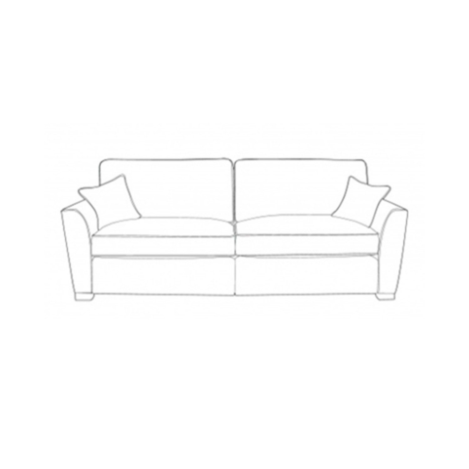 Fantasia Sofa - 4 Seater Modular (Standard Back)