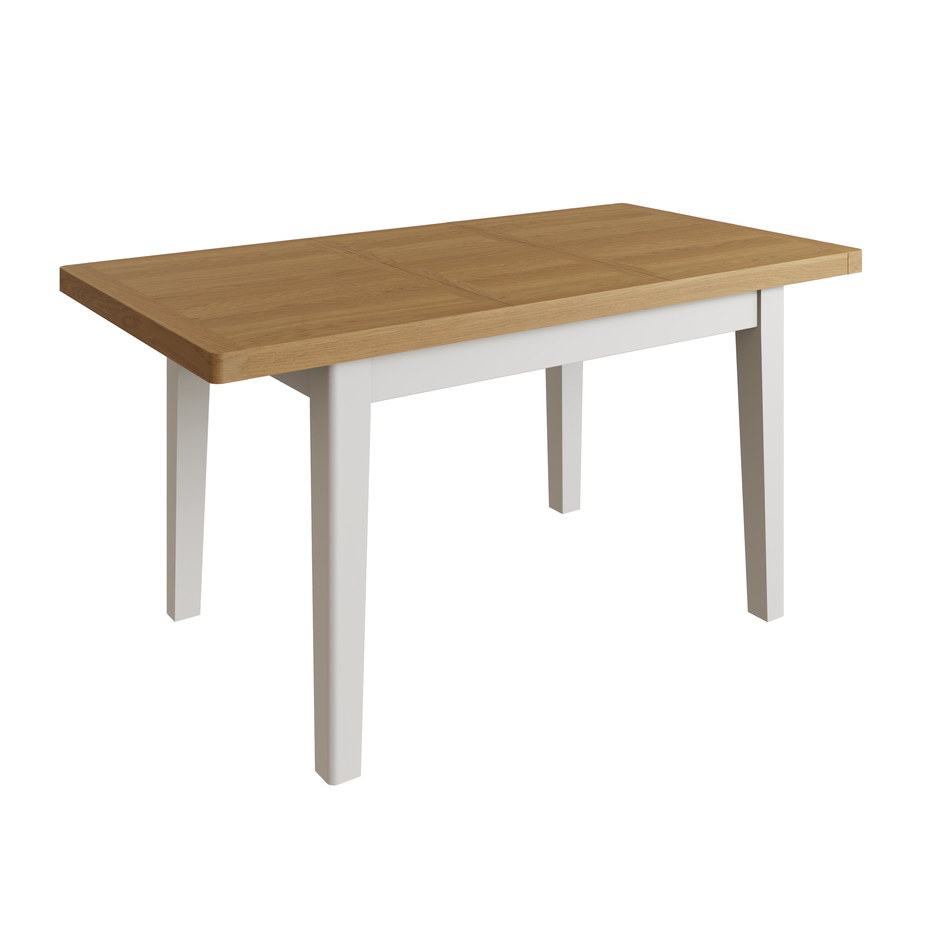Oregon Oak & Stone Painted Dining Table - Extending 1.2m