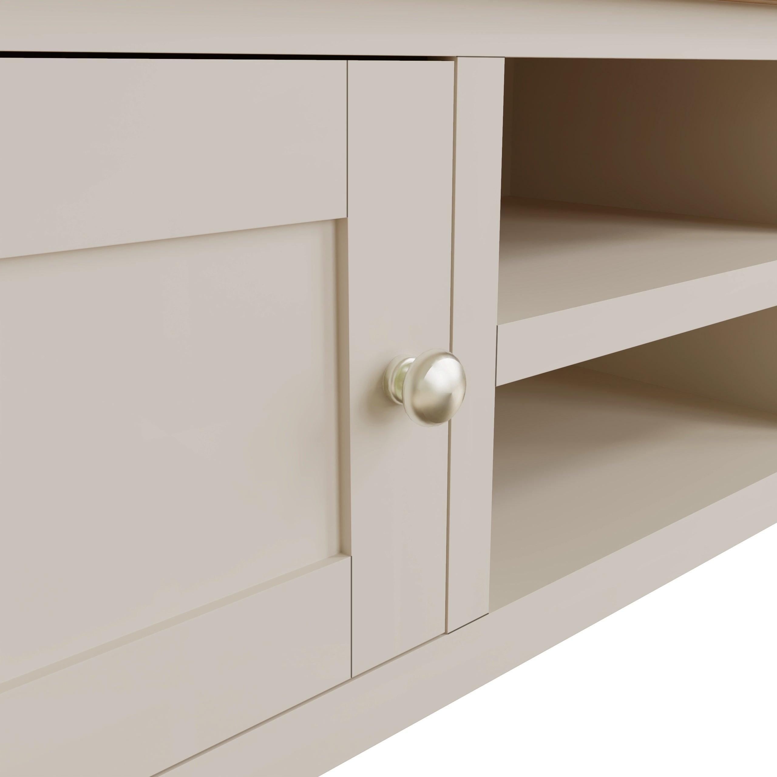 Oregon Oak & Stone Painted TV Unit - Large