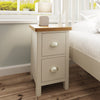Oregon Oak & Stone Painted Bedside - Small