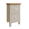 Oregon Oak & Stone Painted Bedside - Small