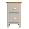 Oregon Oak & Stone Painted Bedside - Small