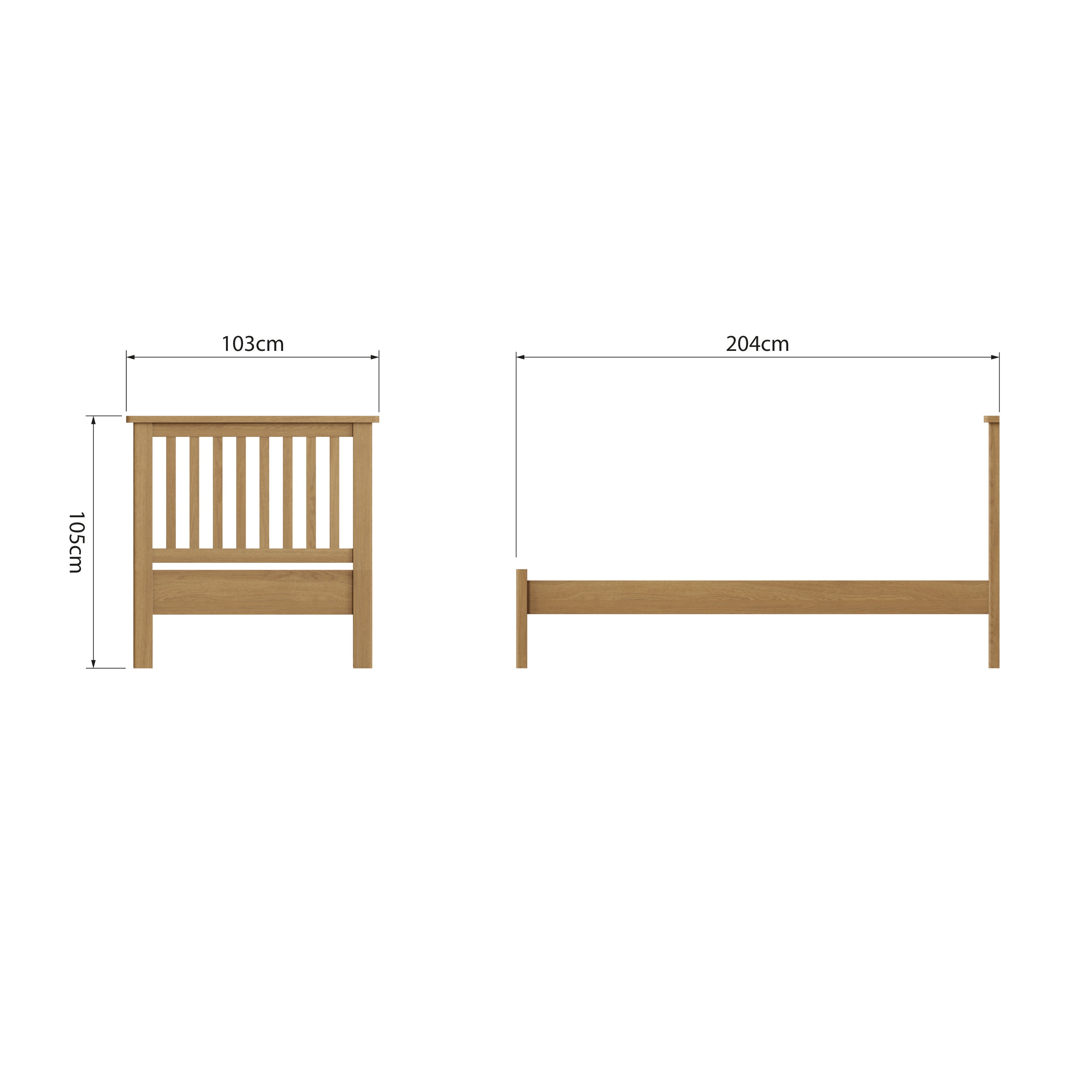 Oregon Oak Bed Frame