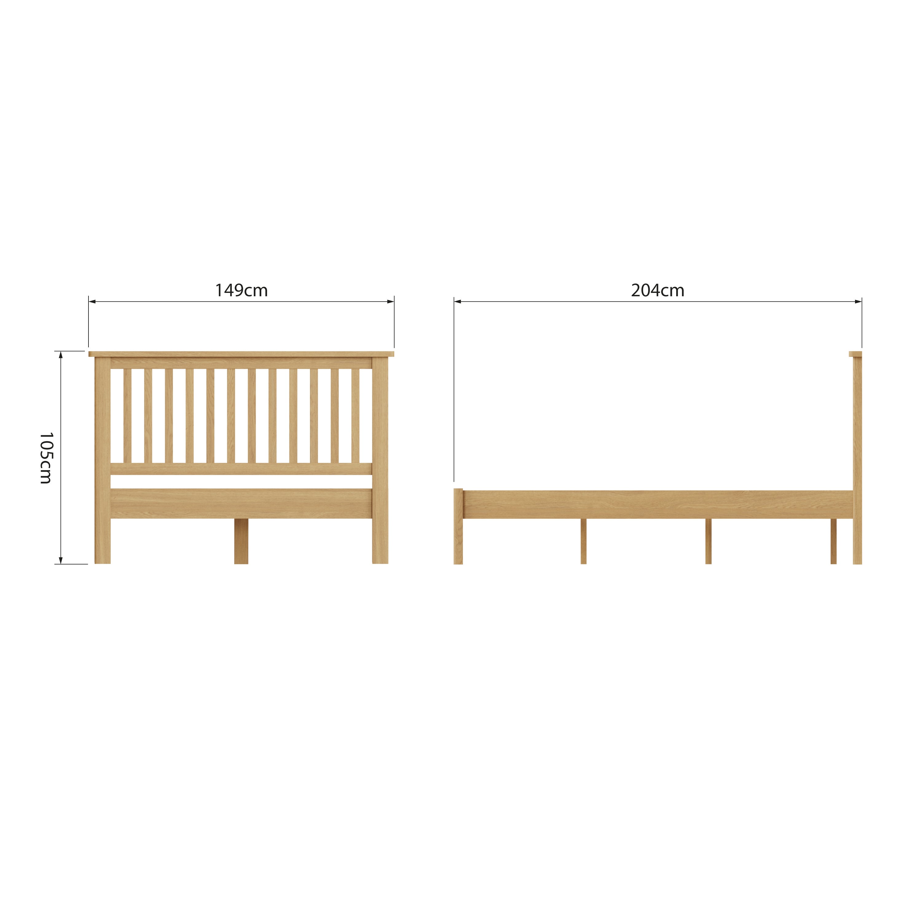 Oregon Oak Bed Frame