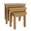 Oregon Oak Nest of Tables - 3 Nest