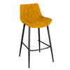 Sigma Bar Stool - Saffron - Graphite Leg