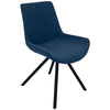 Sigma Dining Chair - Mineral Blue - Black Leg