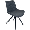Sigma Dining Chair - Shadow Grey - Black Leg