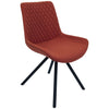 Sigma Dining Chair - Burnt Orange - Black Leg